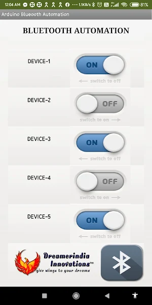 Arduino Bluetooth Automation Screenshot 2