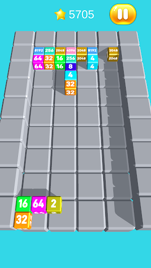 Chain Cube Merge: Tetris 2048 Screenshot 2