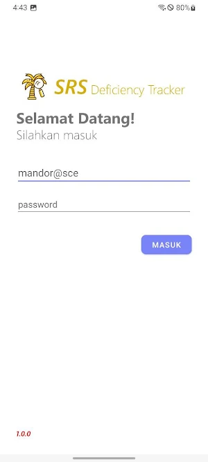 SRS Deficiency Tracker Screenshot 0