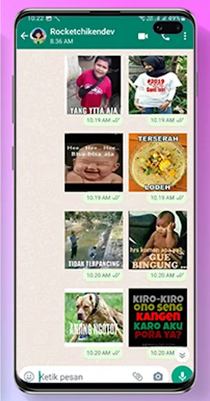 Kumpulan Stiker Wa Lucu Screenshot 2