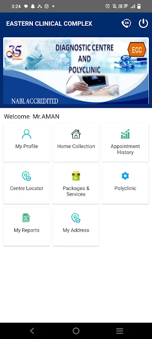ECC Patient App Screenshot 2
