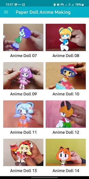 DIY Paper Doll Anime Screenshot 3