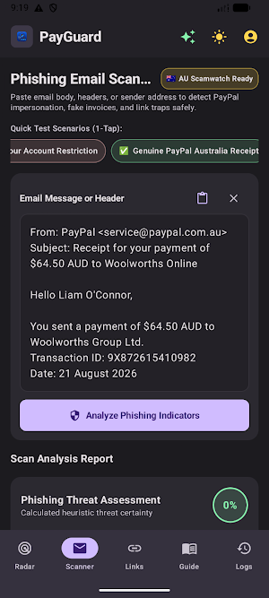 PayGuard: Payment Scam Shield Screenshot 2