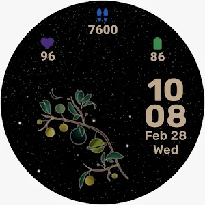 Celestial watch face- 6 Themes Screenshot 3