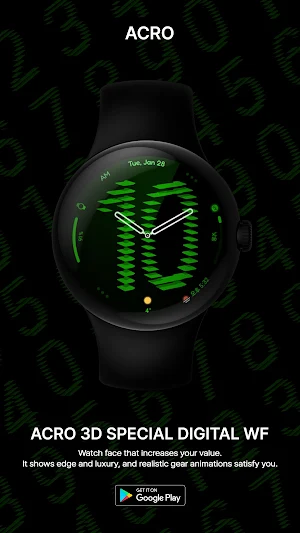 ACRO 3D Special Digital Watch Screenshot 3
