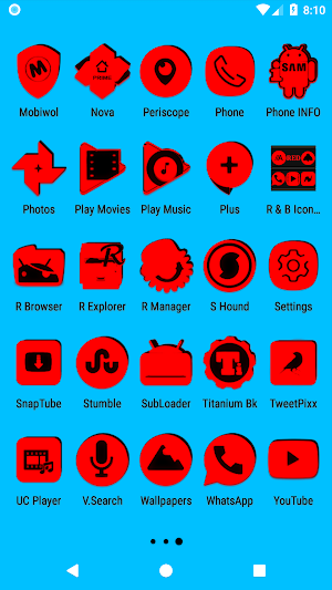 Red and Black Icon Pack Screenshot 3