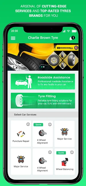 Charlie Brown Tyre Screenshot 0