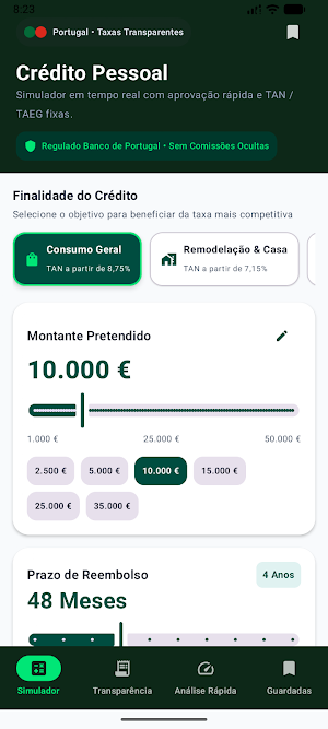 Simulador de Crédito Pessoal Screenshot 0