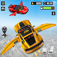 Flying Taxi Driving Game Sim