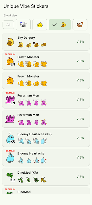 Unique Vibe Stickers Screenshot 1