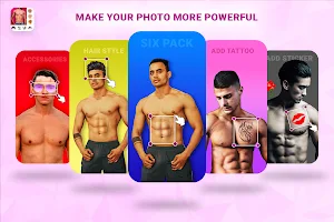 Six Pack Abs -Hair Style Photo Screenshot 0
