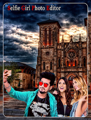 Selfie Girls Photo Editor Screenshot 2