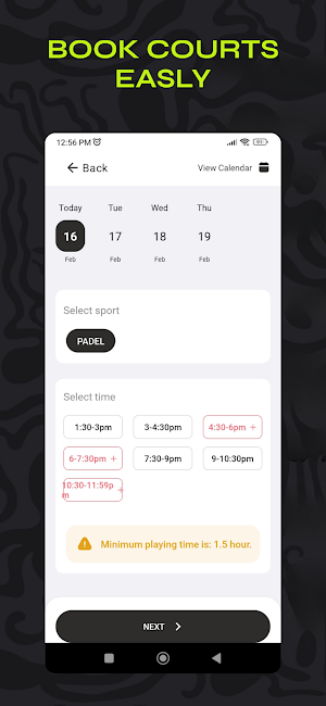 Kraken Padel Screenshot 2