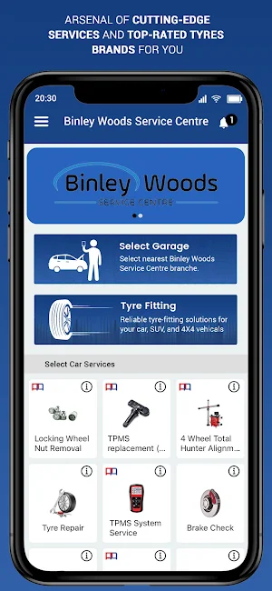 Binley Woods Service Centre Screenshot 0