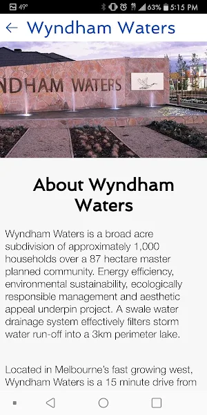 Wyndham Waters Community App Screenshot 1