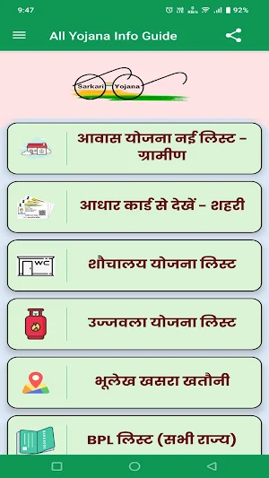 सभी योजना की जानकारी - गाइड Screenshot 1