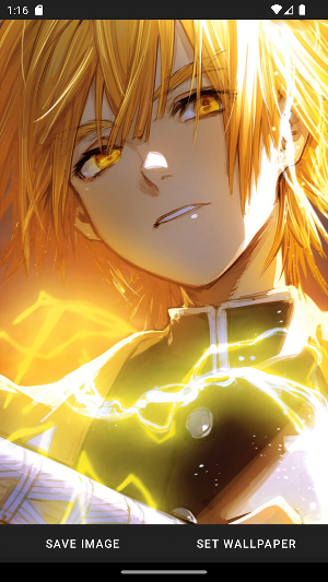 Demon Slayer Zenitsu Wallpaper screenshot 5