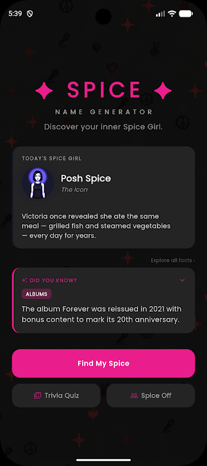 Spice Name Generator Screenshot 0