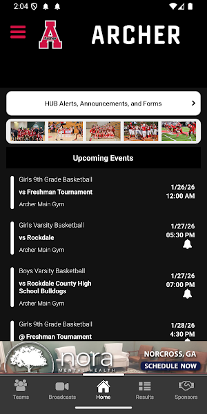 GCPS Athletics Screenshot 2