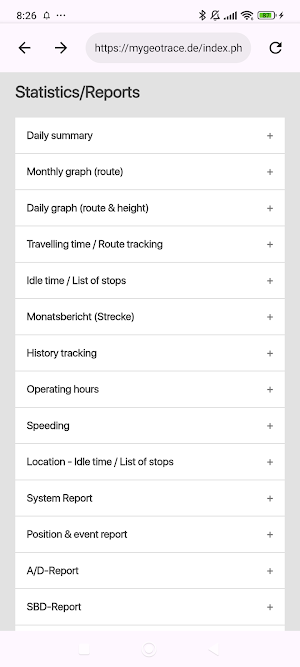 MyGeotrace Screenshot 1