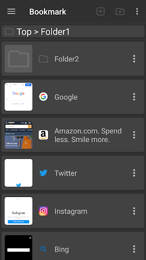 Bookmark Thumbnail Version Screenshot 2