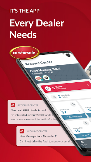 Carsforsale.com Account Center Screenshot 0