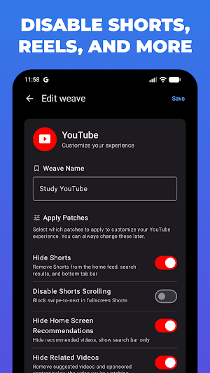 LoomWeb: Browse with Intention Screenshot 2