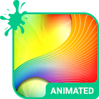 Rainbow Waves Keyboard + Live Wallpaper