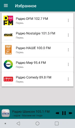 Radio Perm Screenshot 2