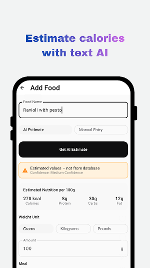 OpenMacros: Calorie Tracker Screenshot 2