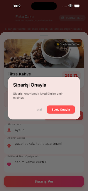 Fake Cake: Virtual Food Gifts Screenshot 2