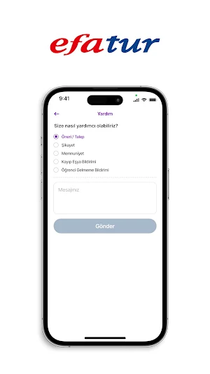 Efatur Servis Screenshot 2