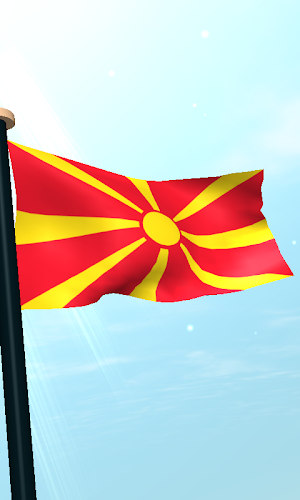 Macedonia Flag 3D Wallpaper Screenshot 3