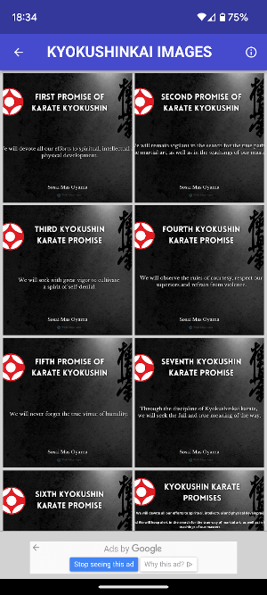 Karate Kyokushin Images Quotes Screenshot 2