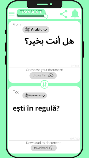 Romanian - Arabic Translator Screenshot 2