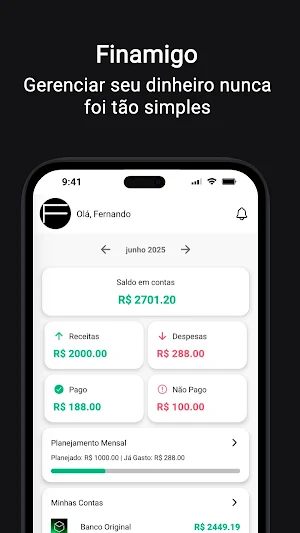 Finamigo: Finanças Pessoais Screenshot 0