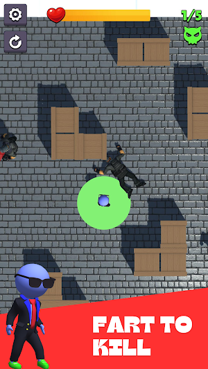 Hold the Fart Assassin Game Screenshot 0