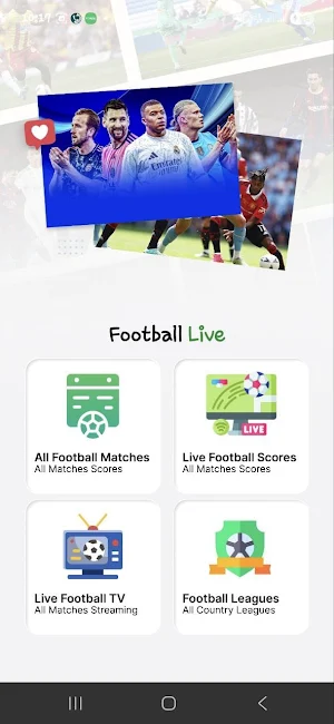 Cricfy: Live soccer scores Screenshot 1