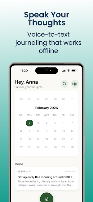 TalkJournal: Voice Diary Screenshot 0