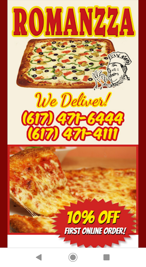 Romanzza Pizza Quincy Screenshot 2