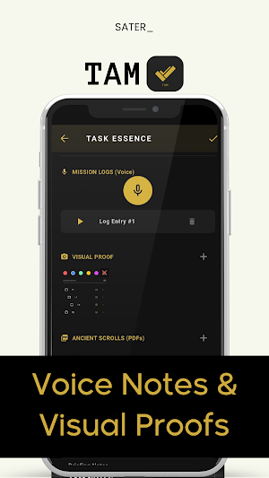 TAM: Minimalist RPG To-Do Screenshot 1