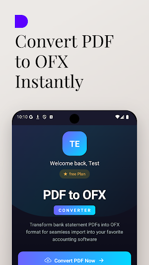PDF to OFX Converter Screenshot 0