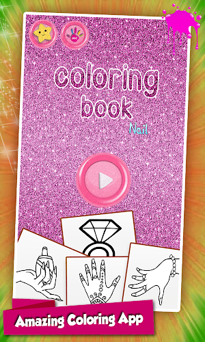 Fashion Nail Coloring Pages For Girls Screenshot 0