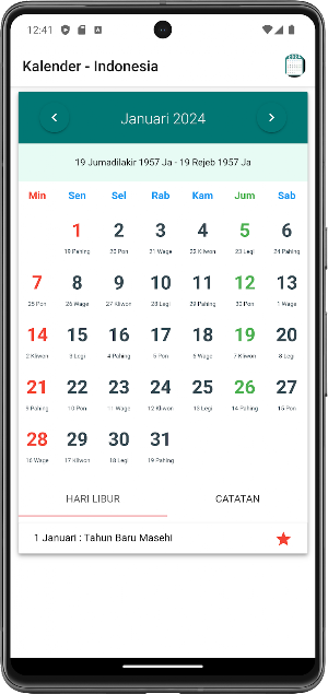 Kalender Jawa - Indonesia 2025 Screenshot 0