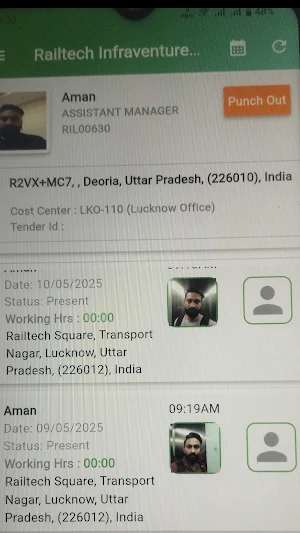 Railtech App Screenshot 1