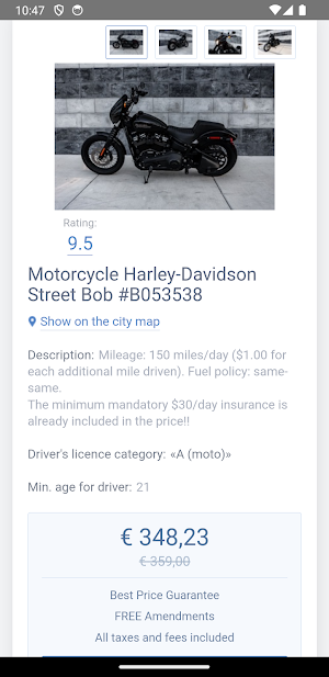 Bikes Booking app partner Screenshot 3