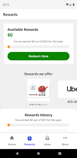 BCBSTX Wellness Rewards Screenshot 1