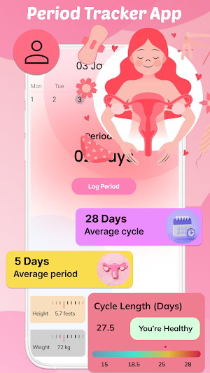 My Period Tracker Calendar App Screenshot 0