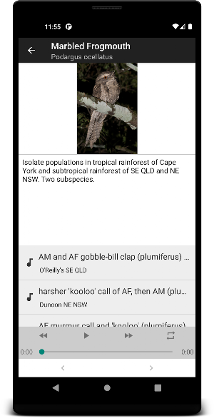 Stewart Australian Bird Calls Screenshot 2