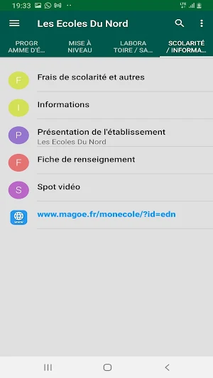 Les Ecoles du Nord Screenshot 2